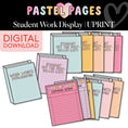 Load image into Gallery viewer, Printable Boho Pastel Student Work Display | Pastel Pages
