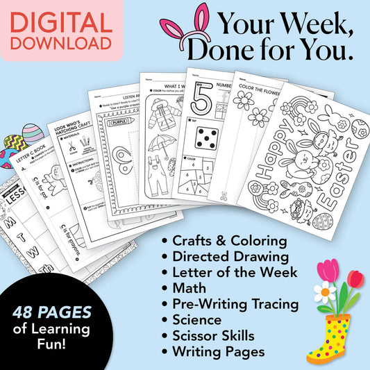 Printable Preschool April Week 1 Resources