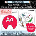 Load image into Gallery viewer, Printable Preschool April Alphabet Center
