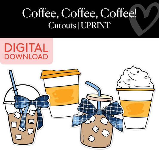 Coffee Cups | Fall Cutouts | Autumn In Stars Hollow 