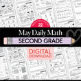 Load image into Gallery viewer, Printable Second Grade May Daily Math
