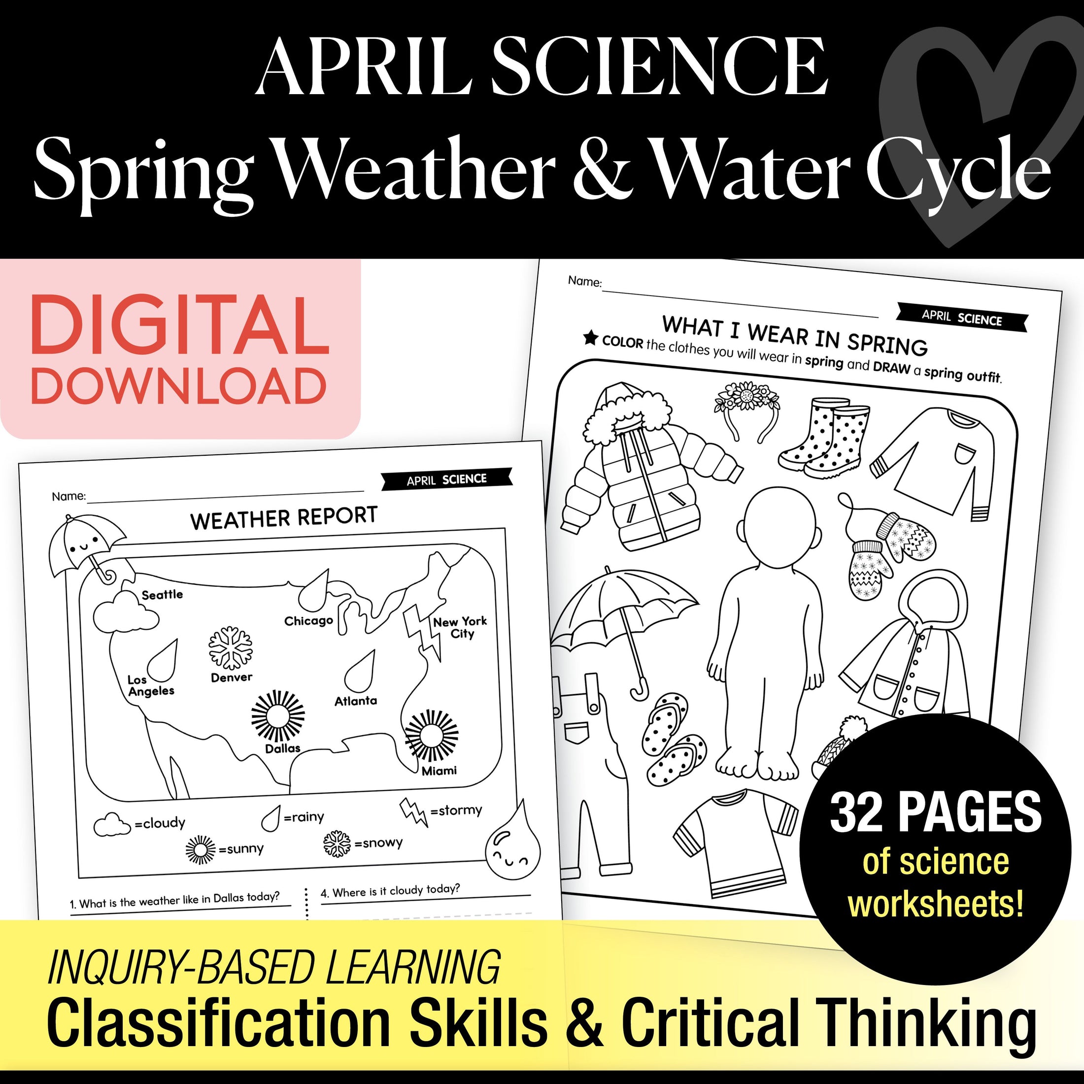 Printable April Science