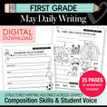 Load image into Gallery viewer, Printable First Grade May Daily Writing
