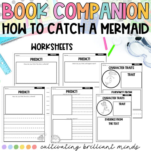 How to Catch a Mermaid Book Companion | Summer | Read Aloud | Book Activities
