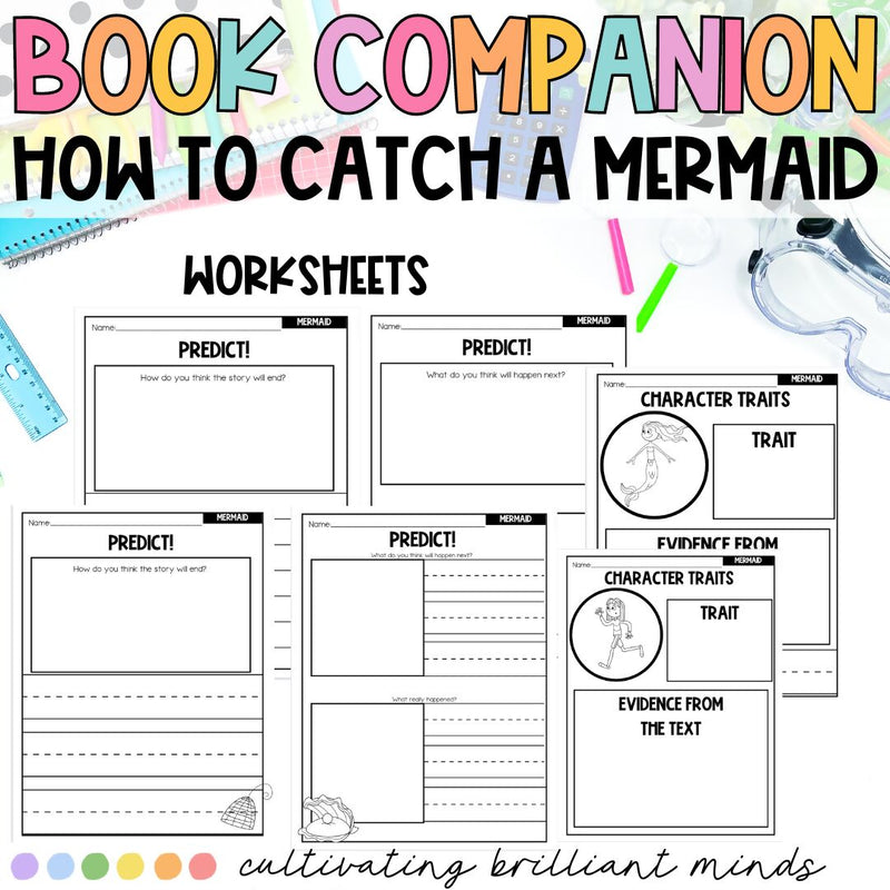 How to Catch a Mermaid Book Companion | Summer | Read Aloud | Book Activities