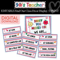 Load image into Gallery viewer, Printable Editable Find Our Class Retro Door Display | 90s Teacher
