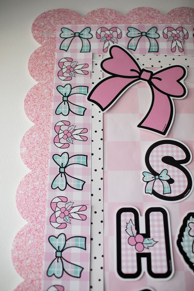 Printable Christmas Sweet Holiday Wishes Bulletin Board Set | Frosted School Days