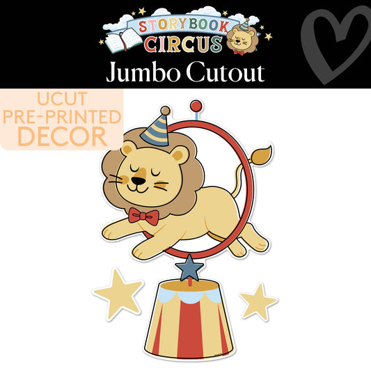 Lion Jumbo Cutout | Storybook Circus
