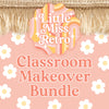 Little Miss Retro | Classroom Makeover Bundle | Retro Classroom Decor | Boho Classroom Decor | Teacher Classroom Decor | Schoolgirl Style