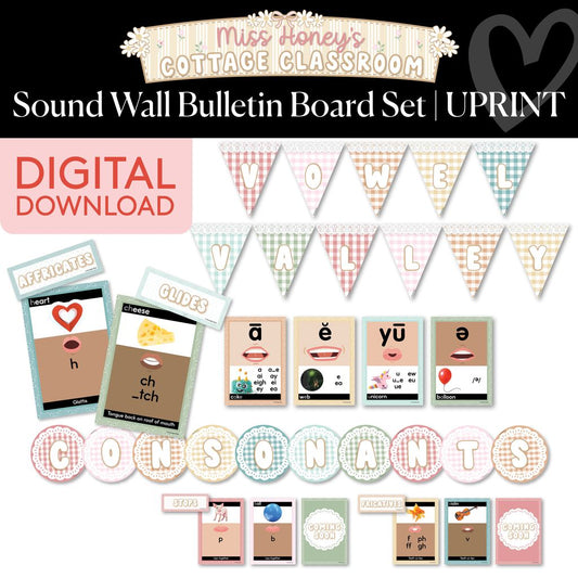 Printable Calming Sound Wall Bulletin Board Set | Miss Honey's Cottage Classroom