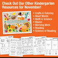 Load image into Gallery viewer, Printable Kindergarten November Writing Bundle
