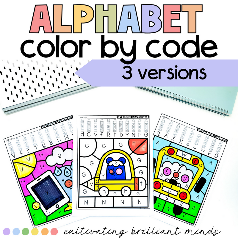 Alphabet Color by Code | Uppercase and Lowercase | Back to School