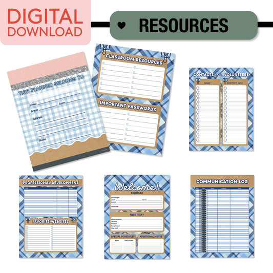 Printable Teacher Planner | Stars Hollow Schoolhouse