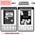 Load image into Gallery viewer, Printable Ultimate Black and White Classroom Management and Organization Bundle
