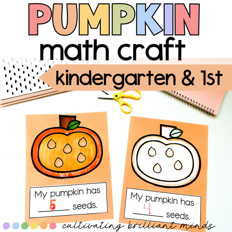 Pumpkin Math Craft | | Kindergarten, First Grade | October | Halloween