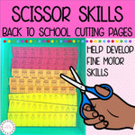 Back to School Scissor Skills Activity Pack for Pre-K