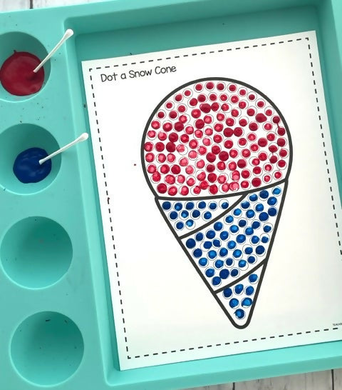 Ice Cream Fine Motor Activities for Pre-K and Preschool