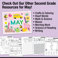 Load image into Gallery viewer, Printable Second Grade May Daily Reading
