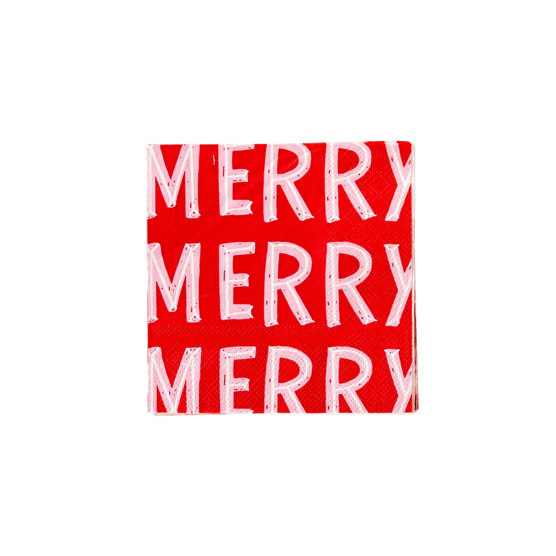 Merry Paper Napkin | Christmas | Paper Goods | Schoolgirl Style