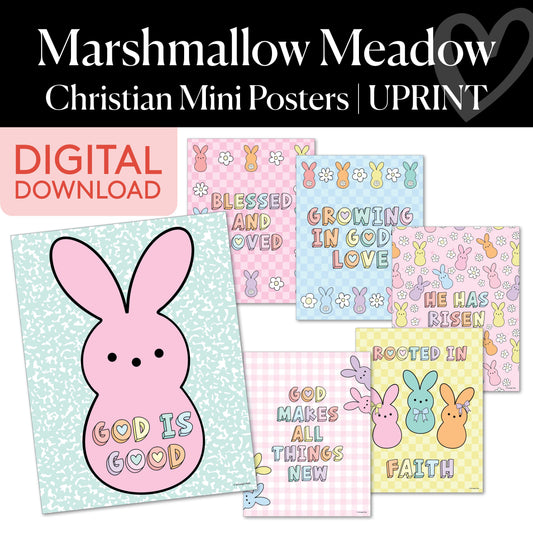 Printable Spring Christian Mini Posters | Marshmallow Meadow