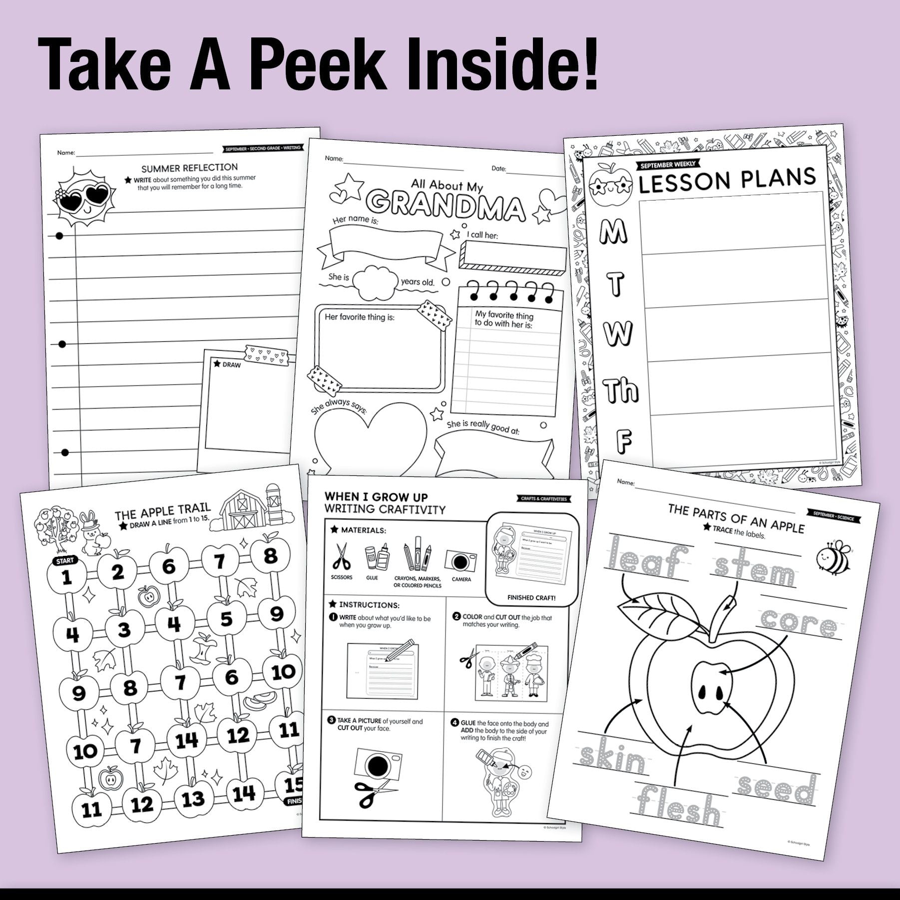 Big Book of September Second Grade Thematic Unit Bundle