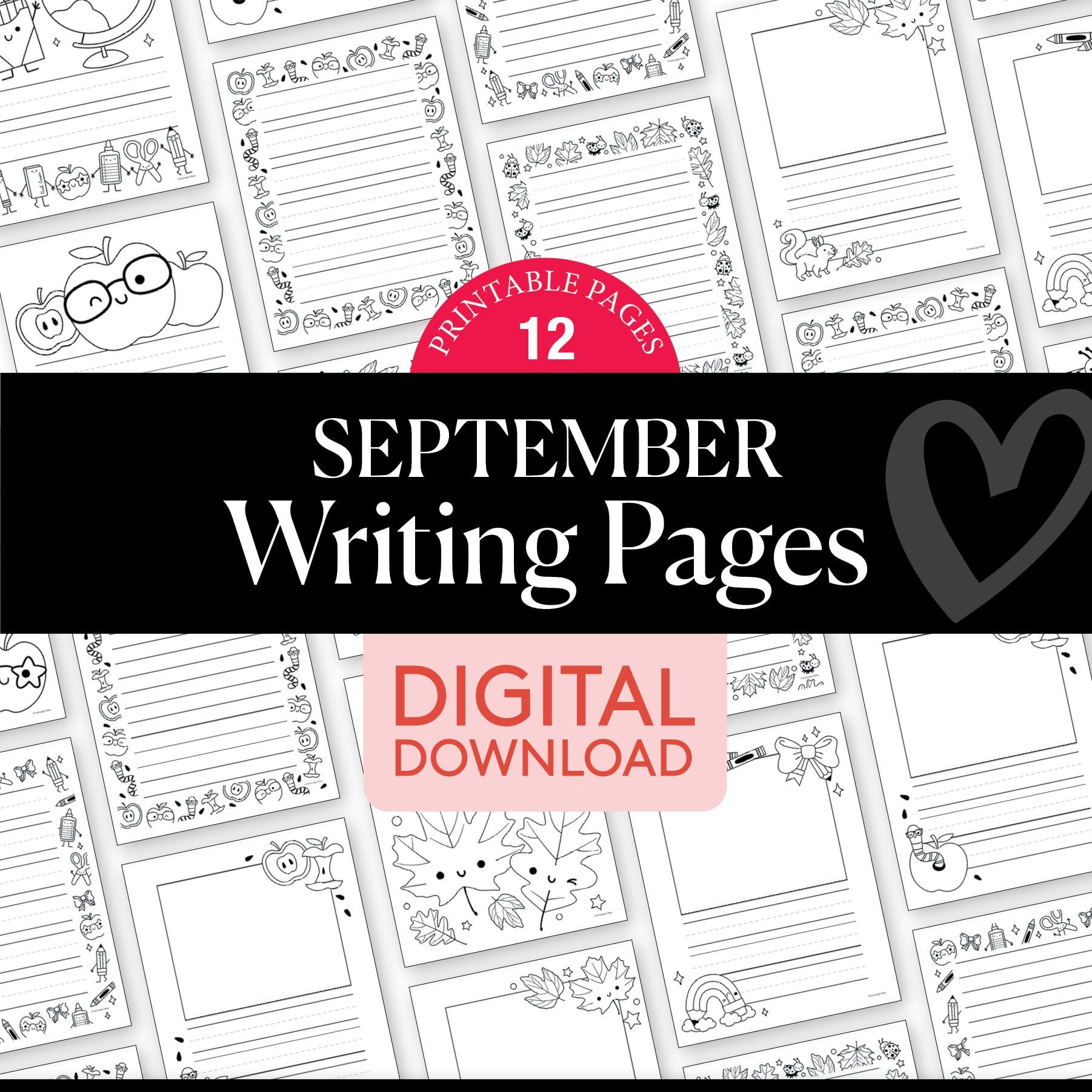 September Writing Pages