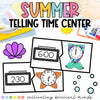Summer Telling Time Math Center | Summer | Time to the Hour and Half Hour