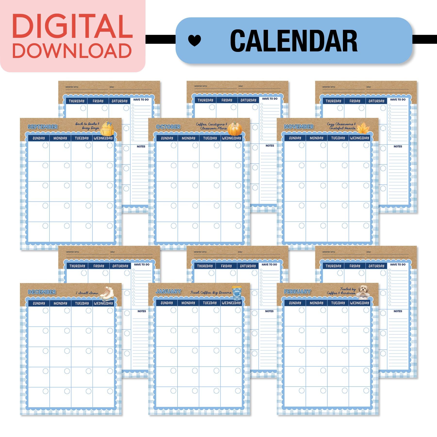 Printable Teacher Planner | Stars Hollow Schoolhouse