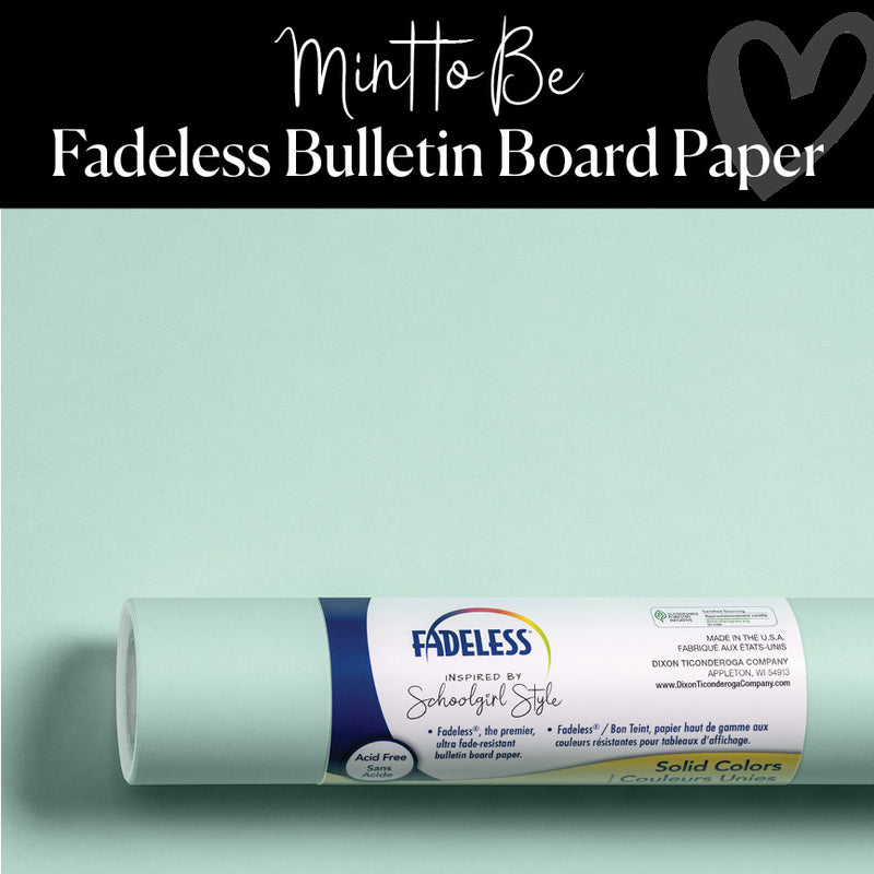Mint To Be Fadeless Bulletin Board Paper