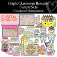 Load image into Gallery viewer, Printable Bright Classroom Rewards System Sets
