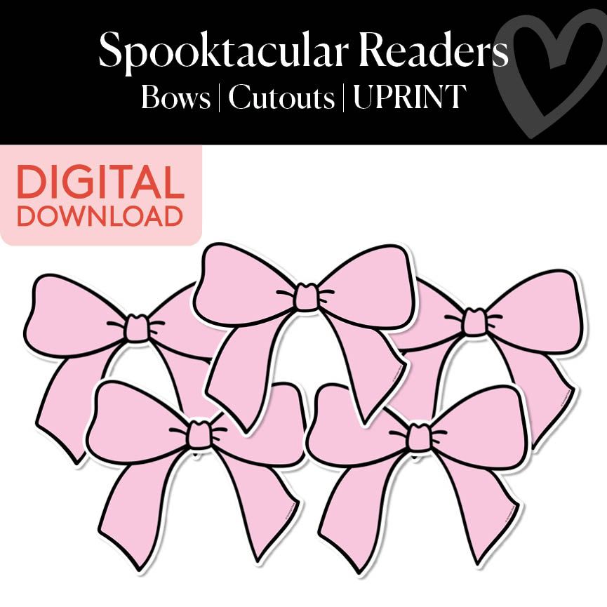 Bows | Printable Halloween Cutouts | Spooktacular Readers