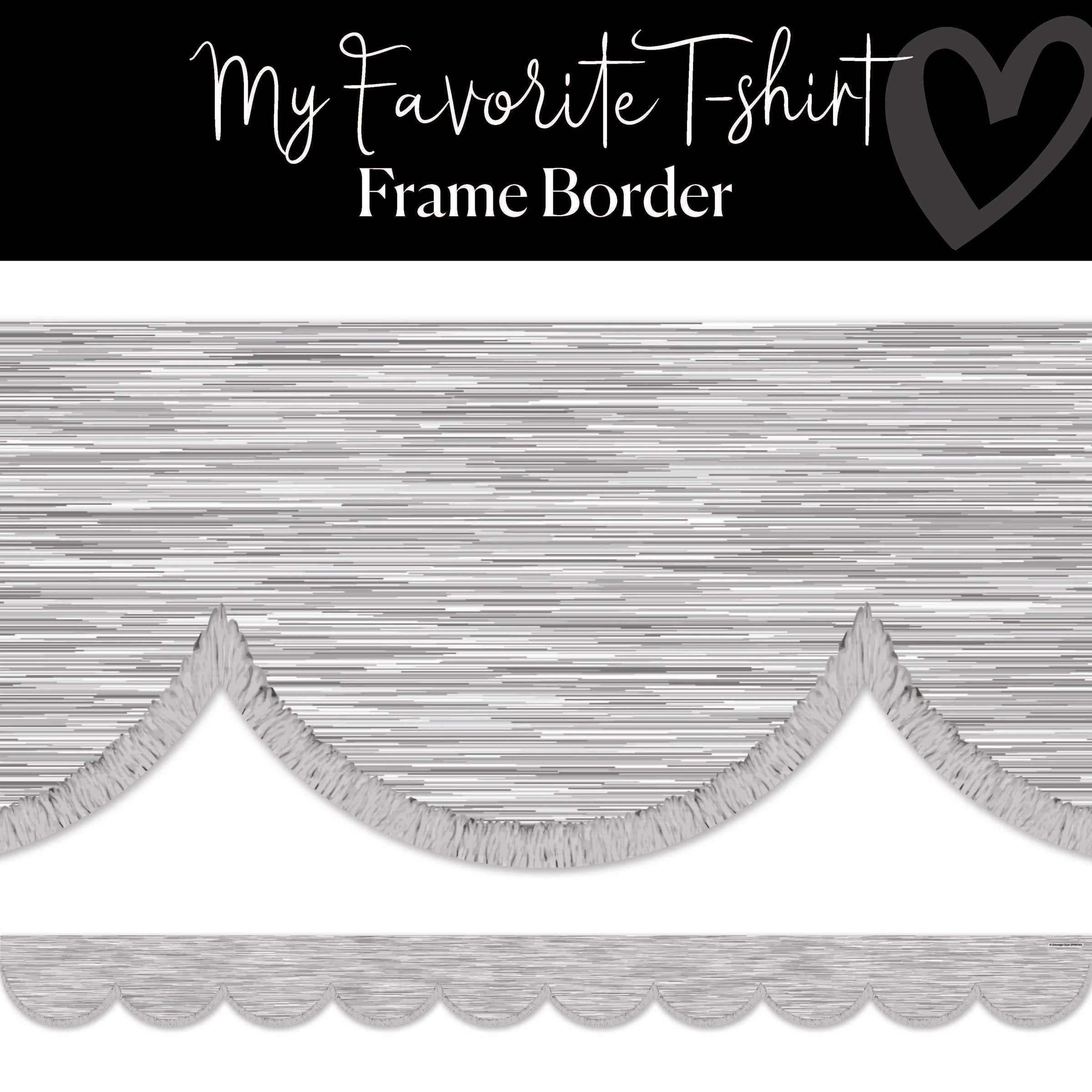 My Favorite T-shirt | Bulletin Board Borders | Schoolgirl Style