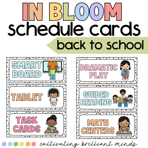 Editable Daily Schedule Cards | Back to School | Classroom Decor