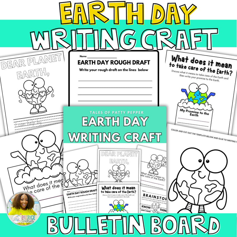 K-5 Earth Day Writing Craft Bulletin Board