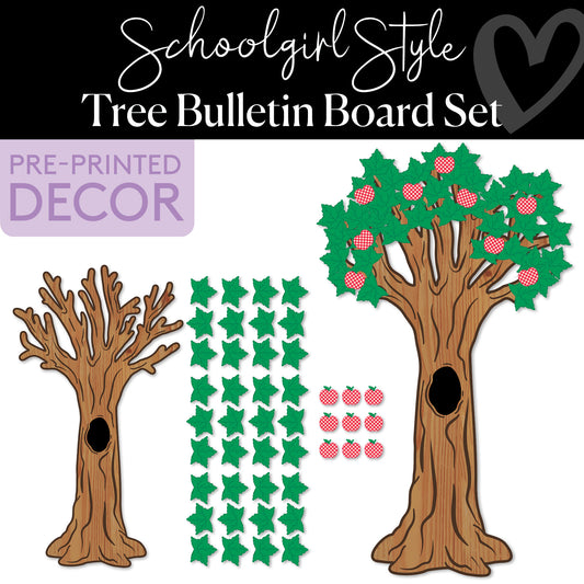 Apple Tree Retro Bulletin Board Set