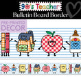 Load image into Gallery viewer, School Supply Friends Retro Bulletin Board Border | 90s Teacher
