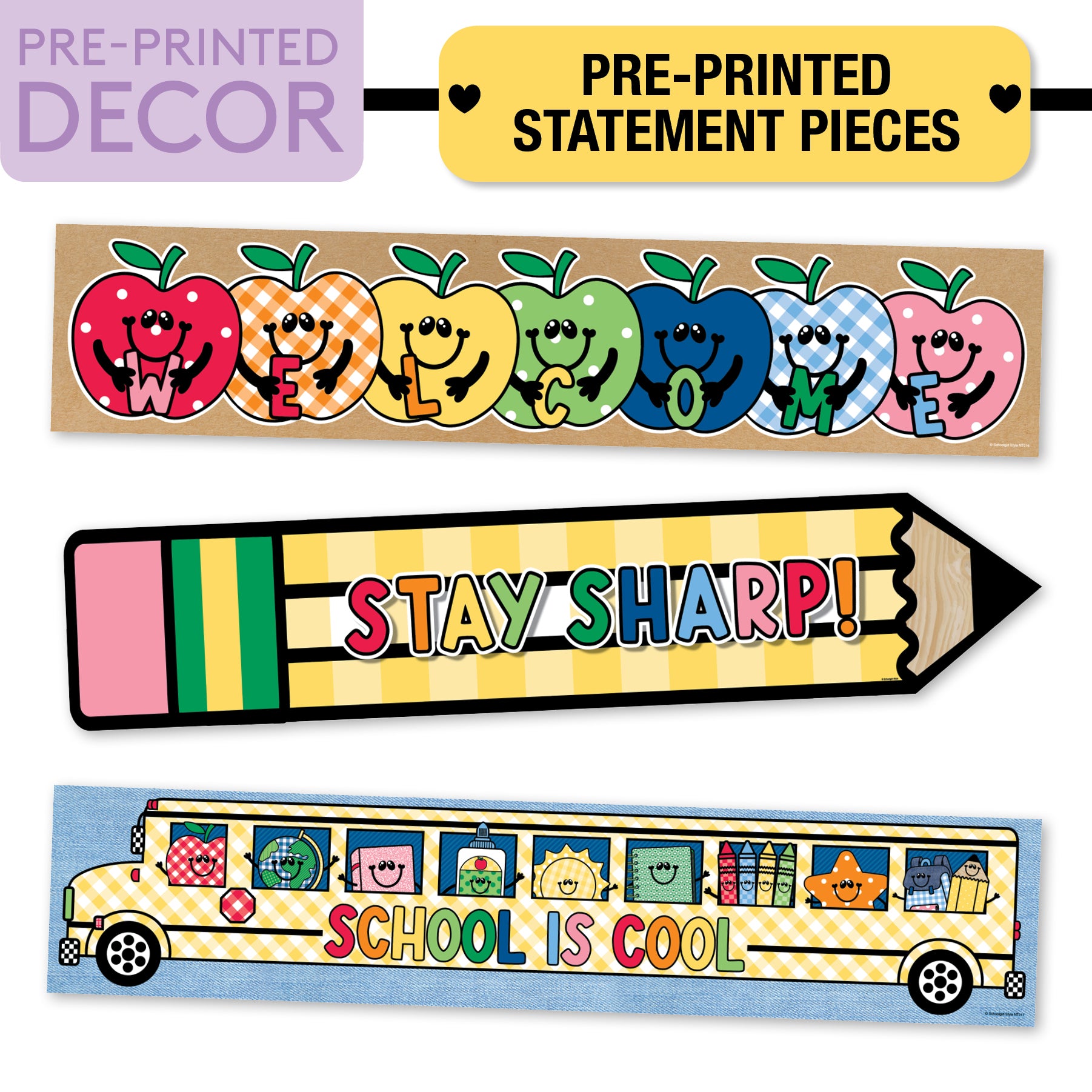 No Prep No Cut Classroom Decor Bundle | 90s Teacher