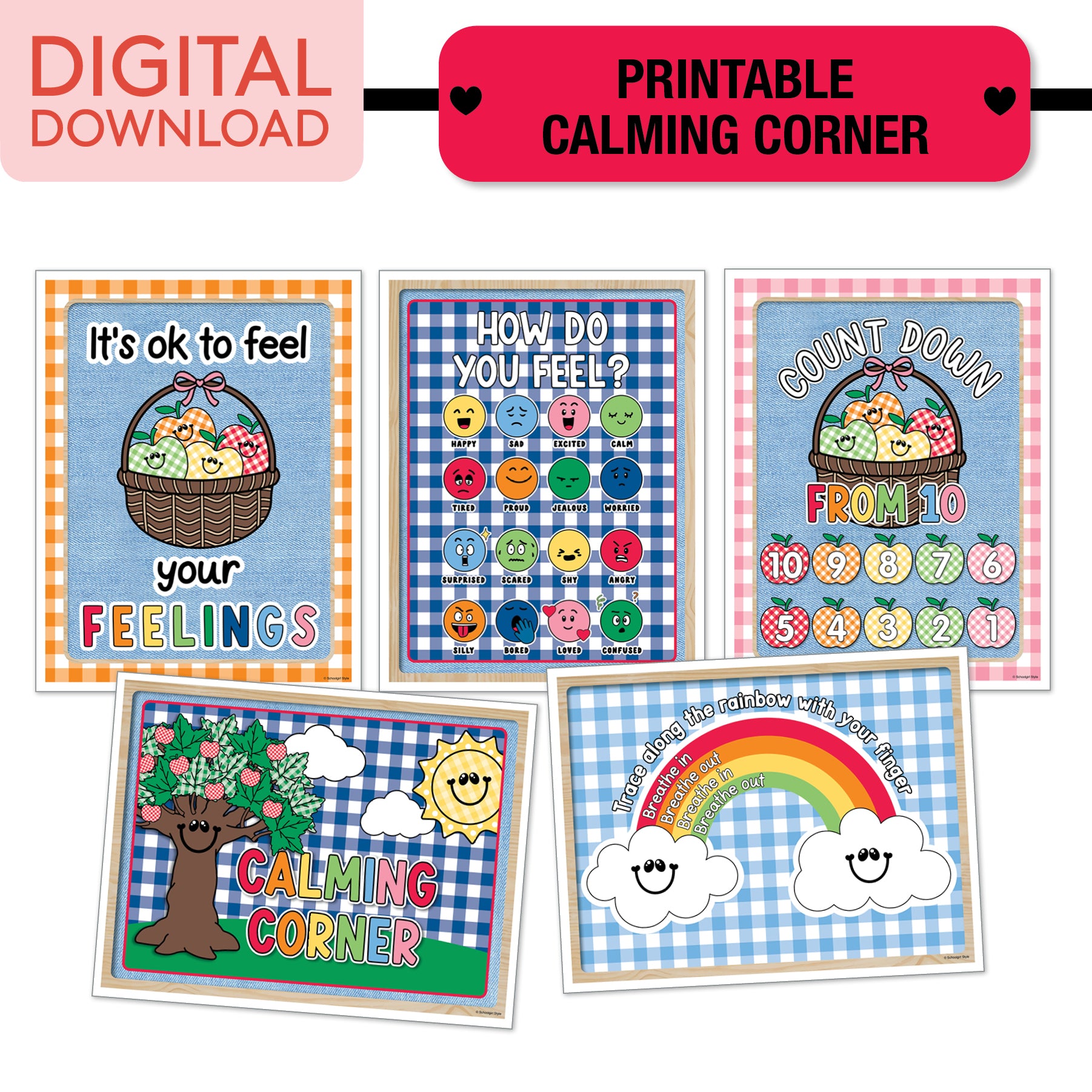 No Prep No Cut Classroom Decor Bundle | 90s Teacher