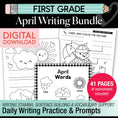 Load image into Gallery viewer, Printable First Grade April Writing Bundle
