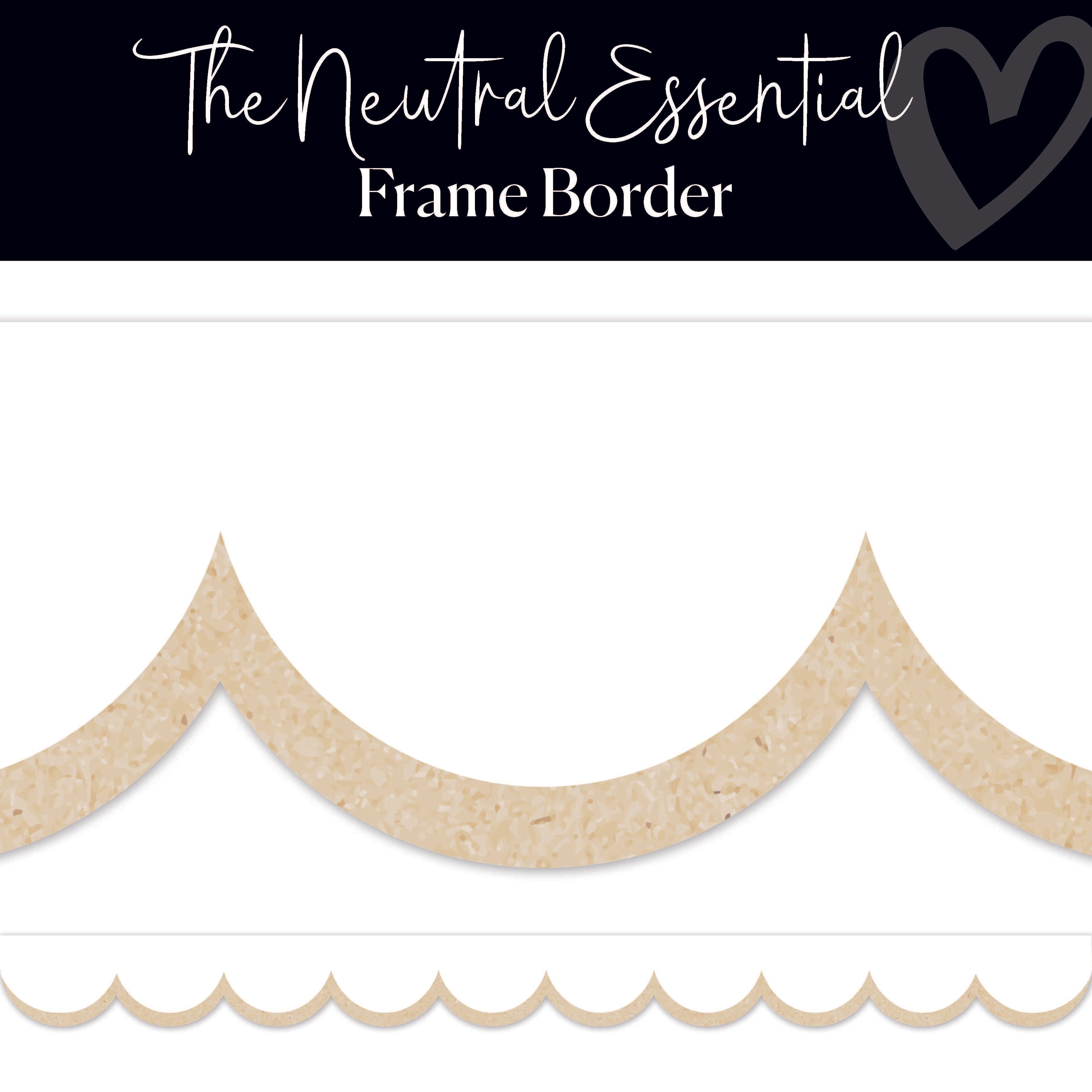 Neutral Essential Bulletin Board Borders Schoolgirl Style