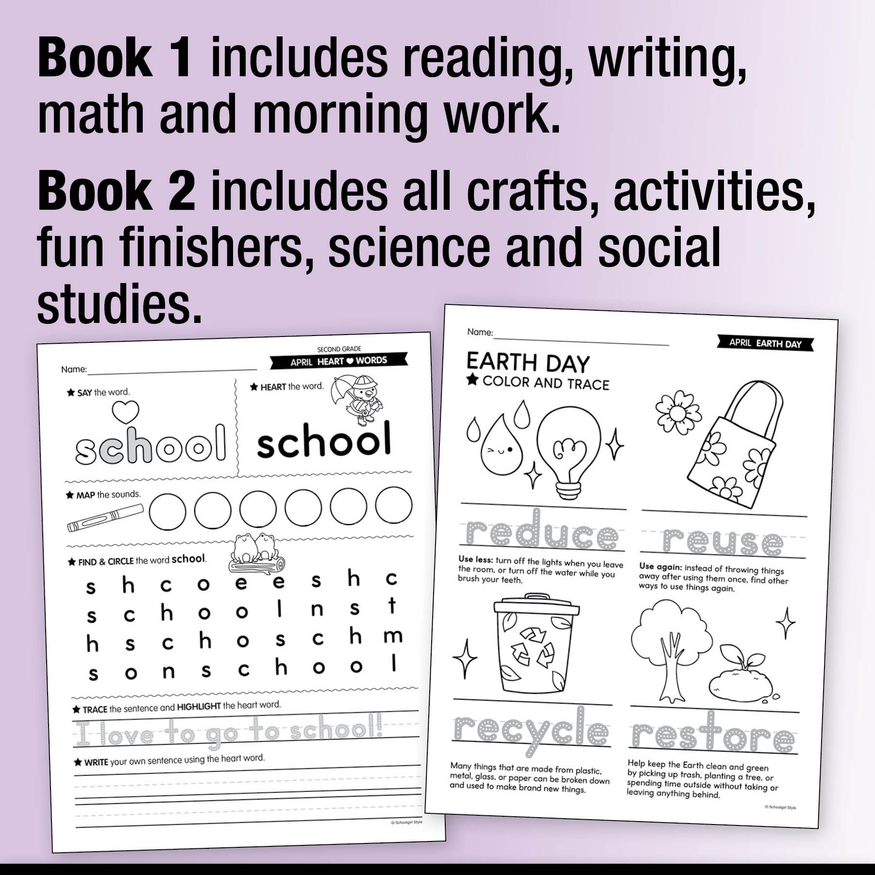 Ultimate Second Grade April Thematic Unit Bundle
