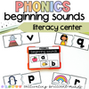 Back to School Beginning Sounds Phonics Center | Phonics Activities