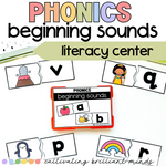 Back to School Beginning Sounds Phonics Center | Phonics Activities
