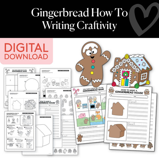 Printable December Gingerbread How To Writing Craftivity