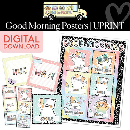 Printable Good Morning Posters | A Year In Pastel