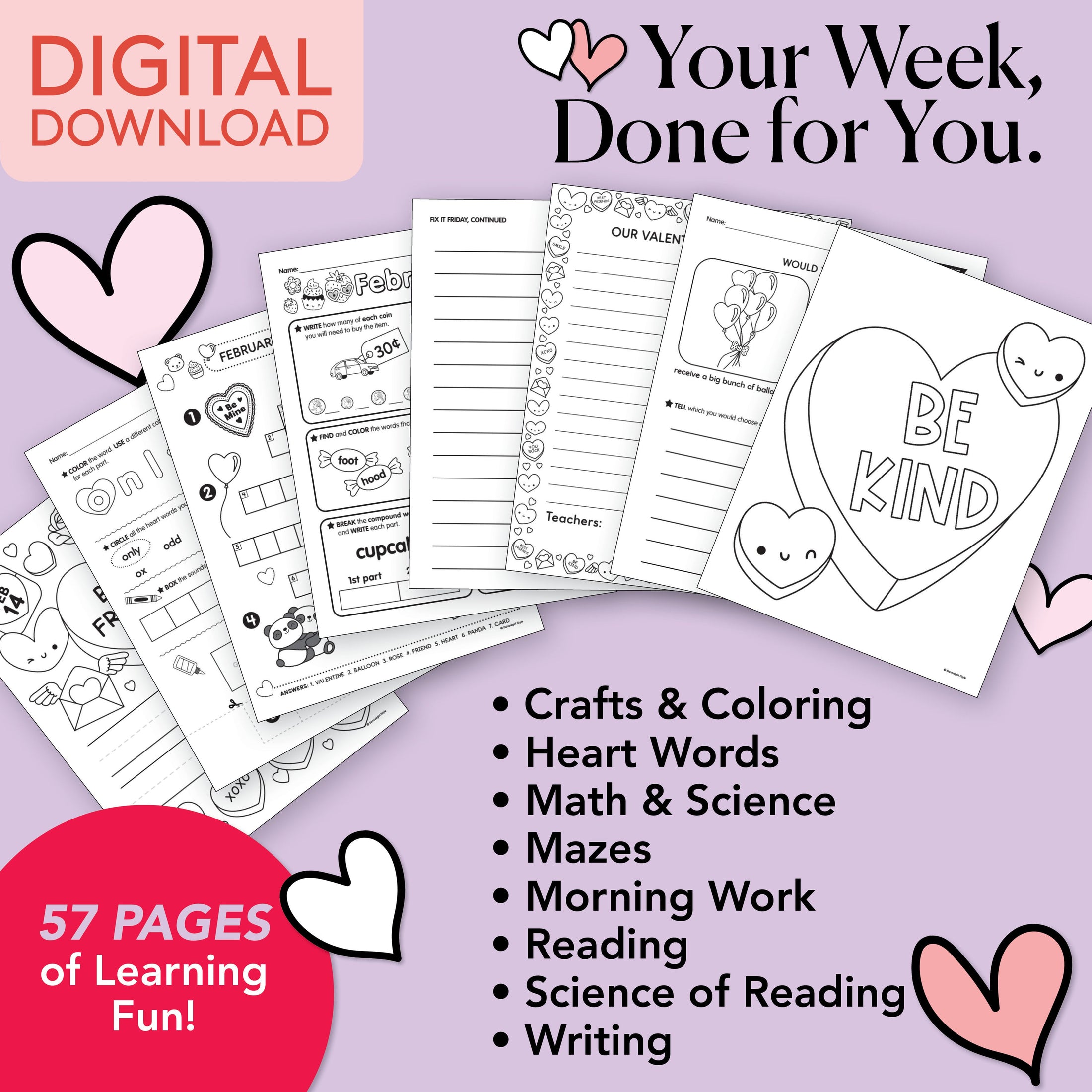 Printable Second Grade February Week 2 Resources