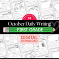 Load image into Gallery viewer, Printable First Grade October Daily Writing
