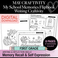 Load image into Gallery viewer, Printable May My School Memories Flipbook Writing Craftivity
