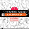 Load image into Gallery viewer, Printable Kindergarten October Daily Reading
