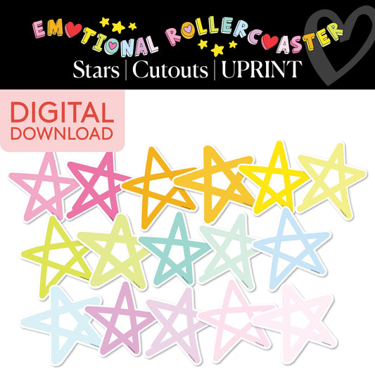 Stars Bulletin Board Cutouts | Emotional Rollercoaster